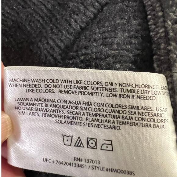 Woolrich Men's Pullover Jacket in Gray and Black Partial Zipper Size XL - Picture 6 of 6